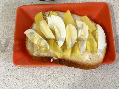 Brusketa su traškiu agurku Žingsnis 2