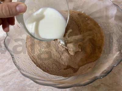 Browniai su ledais ir avietėmis Žingsnis 2