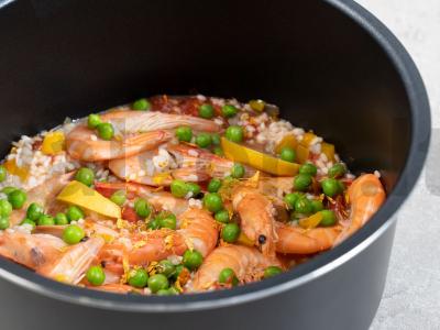 Paelija lėkštėje su jūros gėrybėmis Žingsnis 3