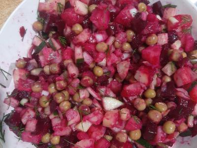 Lengvas ir skanus vinigretas pagrindine nuotrauka