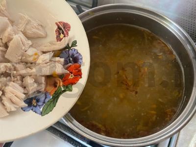 Kalakutų sriuba su vermišeliais „Volžskis“ Žingsnis 7