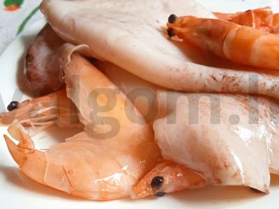 Funchosa su jūros gėrybėmis Žingsnis 1