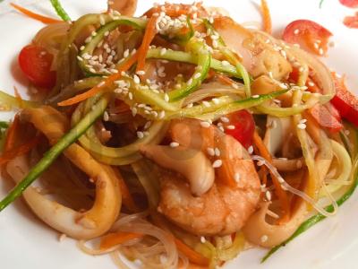 Funchosa su jūros gėrybėmis pagrindine nuotrauka