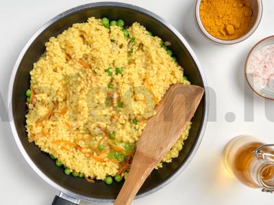 Daržovių troškinys su ryžiais plovui Žingsnis 2