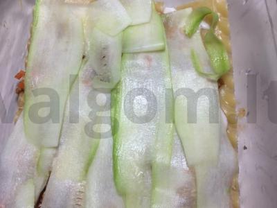 Mėsos lazanja su cukinijomis Žingsnis 4