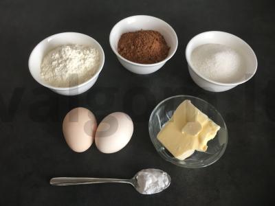 15 minučių Brownie desertas Žingsnis 1