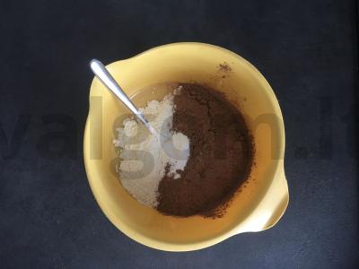 15 minučių Brownie desertas Žingsnis 3