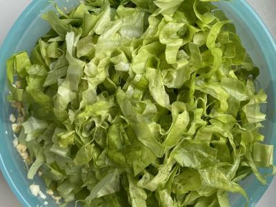 Salotos su tofu ir kiaušiniu Žingsnis 5