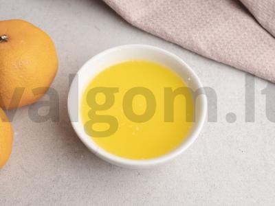 Filo tešlos vyniotinis su mandarinų džemu Žingsnis 1