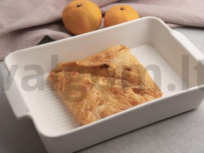 Filo tešlos vyniotinis su mandarinų džemu Žingsnis 5