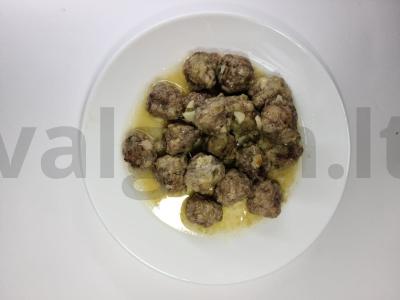 Mėsos kukuliai migdolų padaže pagrindine nuotrauka