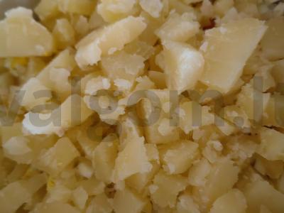 Namų okroška su virta dešra Žingsnis 1