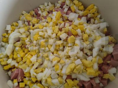 Namų okroška su virta dešra Žingsnis 3