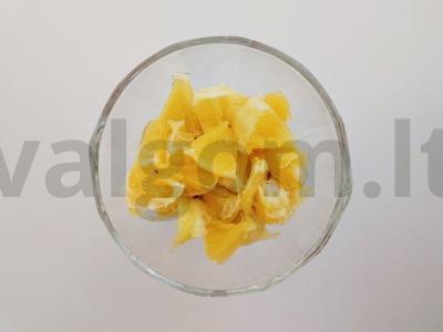 Skaniausias vaisių želė iš želatinos Žingsnis 1