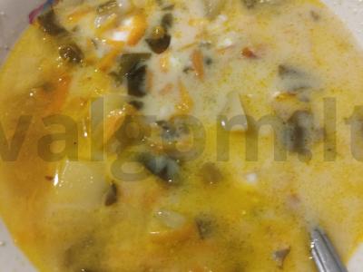 Vasaros rūgštynių sriuba pagrindine nuotrauka