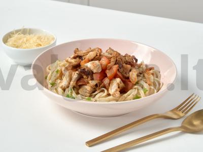 Kalakutienos filė su miško grybais pagrindine nuotrauka