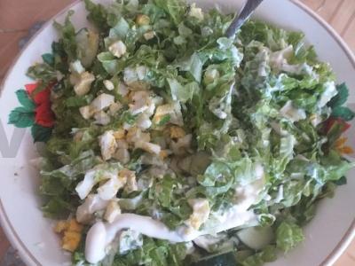 Pats paprasčiausias pavasarinis salotas pagrindine nuotrauka