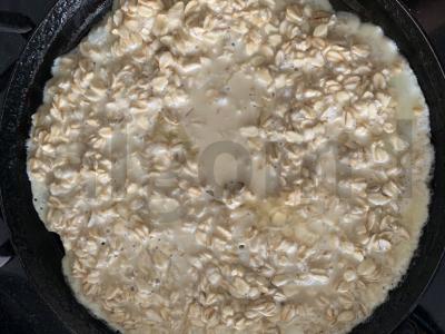 Avižų blynas su lydytu sūriu Žingsnis 3