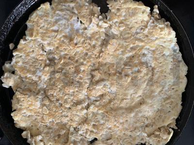 Avižų blynas su lydytu sūriu Žingsnis 4