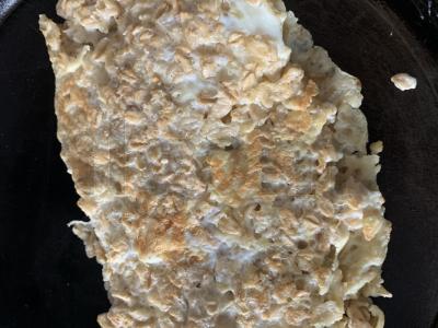 Avižų blynas su lydytu sūriu Žingsnis 6