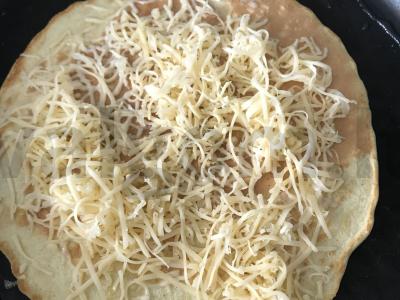 Avižų blynas su sūriu ir bananais Žingsnis 4