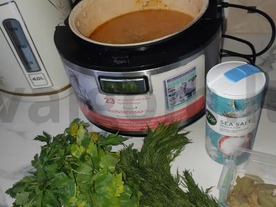 Šeimos raugintų agurkų sriuba Žingsnis 6