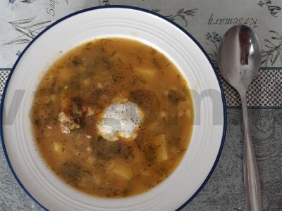 Šeimos raugintų agurkų sriuba Žingsnis 7