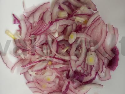 Sluoksniuotas salotas „Poeto svajonė“ Žingsnis 2