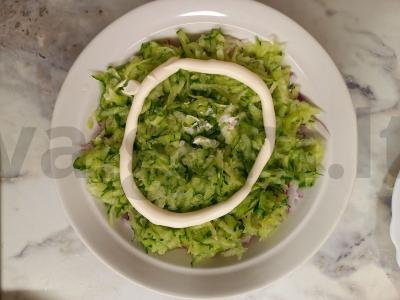 Sluoksniuotas salotas „Poeto svajonė“ Žingsnis 4