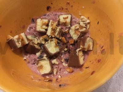 Desertas su mėlynėmis, vyšniomis ir varškės sūriu Žingsnis 3