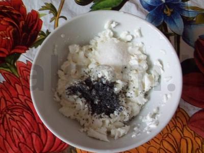 Desertas iš lavašo su varške ir aguonomis Žingsnis 1