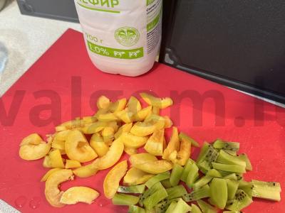 Namų jogurtas su vaisiais ir zefyrais Žingsnis 1