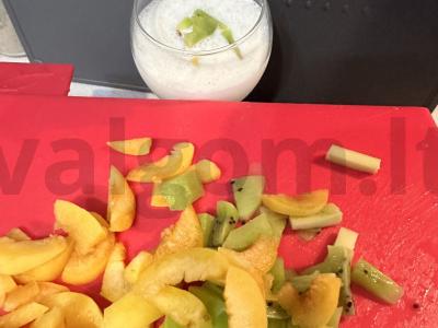 Namų jogurtas su vaisiais ir zefyrais Žingsnis 3