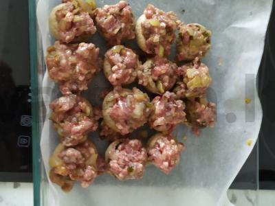 Įdaryti pievagrybiai orkaitėje Žingsnis 5