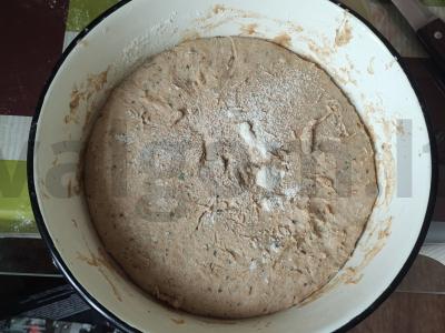 Namų kvapnus duona iš viso grūdo miltų Žingsnis 3