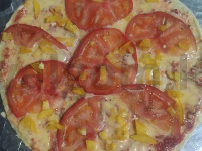 Patingėlių pica su sūrio kumpiu ir adžika Žingsnis 4