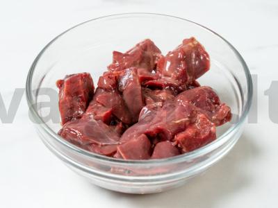 Vištienos kepenėlių blynai su manų kruopomis Žingsnis 1