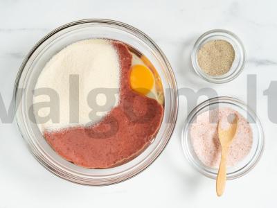 Vištienos kepenėlių blynai su manų kruopomis Žingsnis 3