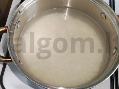 Birus ryžiai su sviestu ir krapais Žingsnis 1