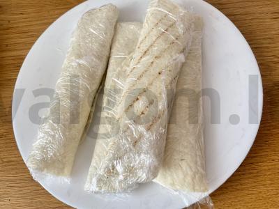 Tortilija su raudona žuvimi, varškės sūriu ir krapais Žingsnis 6