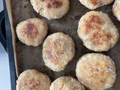 Kiaulienos ir vištienos faršo kotletai orkaitėje Žingsnis 6