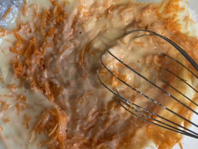 Morkų ir jogurto keksiukas be cukraus ir glitimo Žingsnis 4