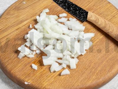 Žaliosios pupelės su daržovėmis Žingsnis 1