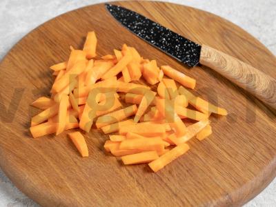 Žaliosios pupelės su daržovėmis Žingsnis 2