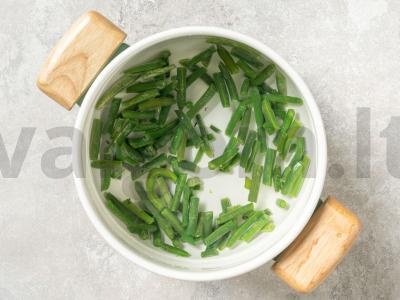 Žaliosios pupelės su daržovėmis Žingsnis 6