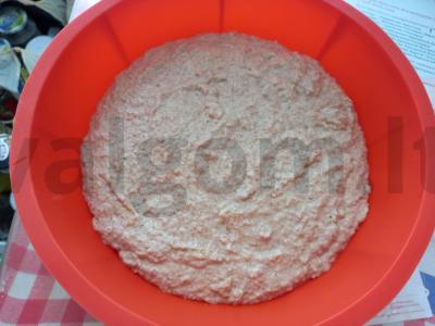 Duona su sėlenomis mikrobangų krosnelėje Žingsnis 5