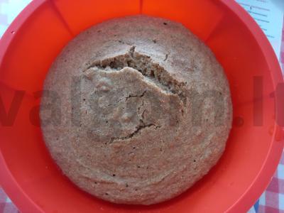 Duona su sėlenomis mikrobangų krosnelėje Žingsnis 6