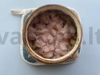 Daržovių ir vištienos filė troškinys „Malmut“ Žingsnis 6