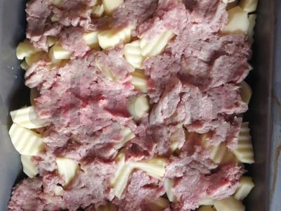 Bulvės su mėsa orkaitėje Žingsnis 2