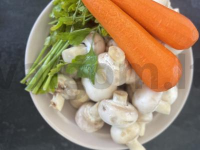 Įdaryti pievagrybiai Žingsnis 1